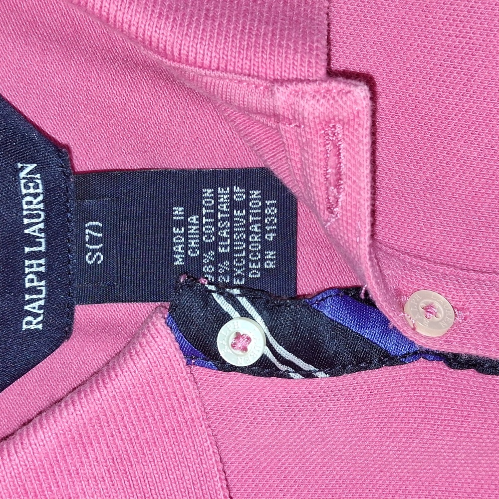 Ralph Lauren Kids Pink Polo Dress - Picture 4 of 4